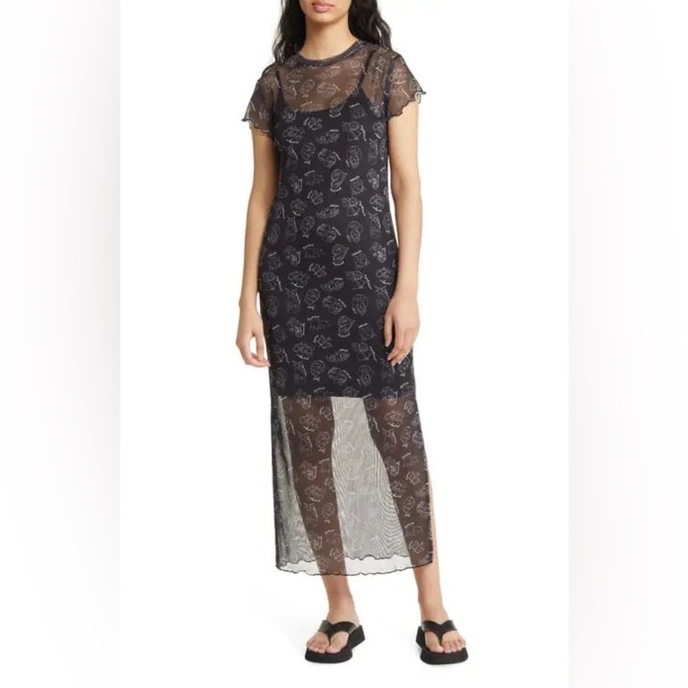 NWT Dressed in LALA mad about you zodiac mesh dress - Picture 2 of 4